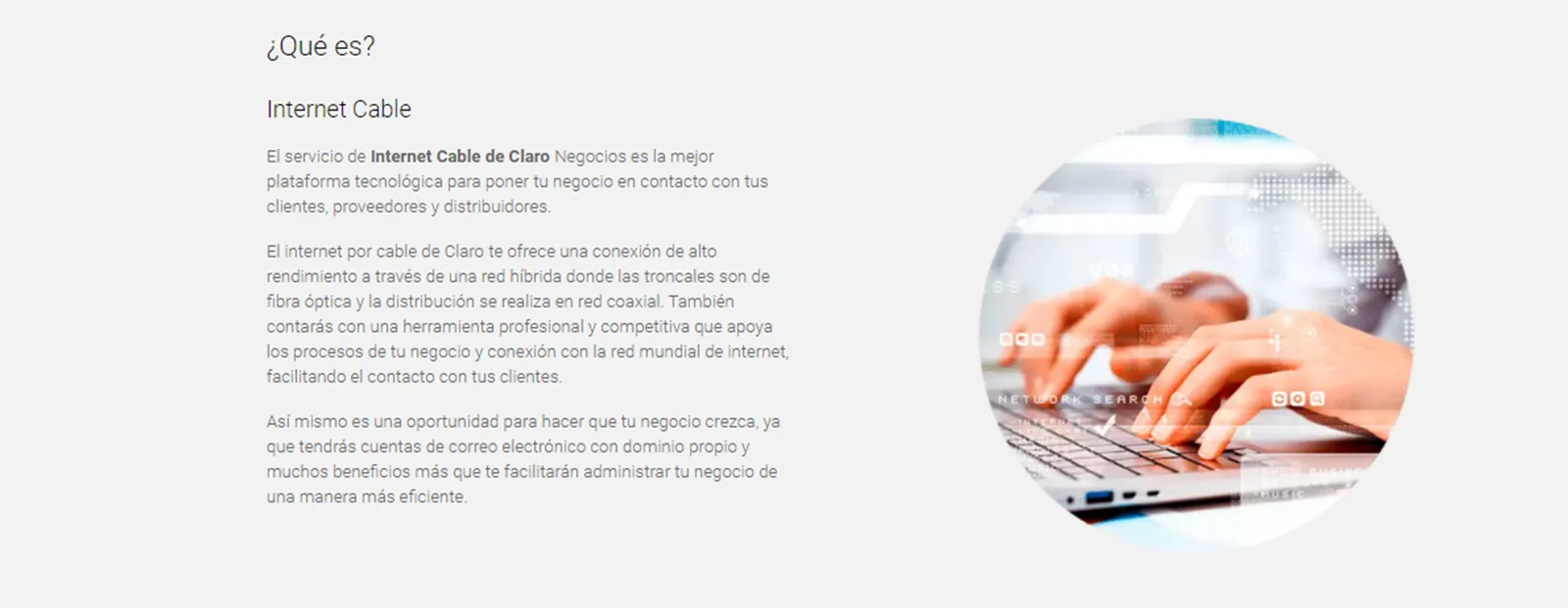 Internet por cable: detalles